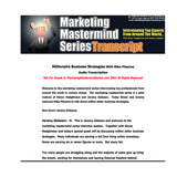 Marketing Mastermind Series Transcript Mike Filsaime