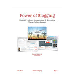 Power Of  Blogging